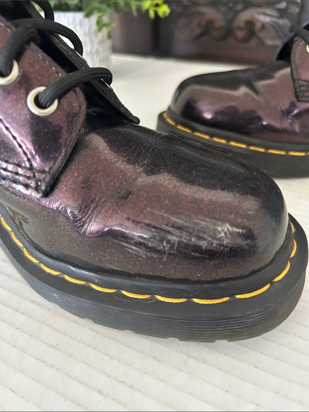 Dr. Martens 1460 Burgundy Patent
Leather Boots EUC - Picture 8 of 17